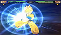 Super Saiyan 2 Goku charges a Super Kamehameha in Budokai Tenkaichi 2