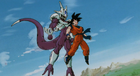 A height comparison between Cooler in his final transformation and Goku