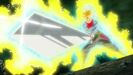 Super Saiyan Rage Future Trunks during his battle against Fusion Zamasu