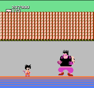 Son Goku peleando contra el Sargento Metálico.