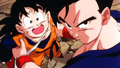 Gohan with his little brother