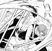 Xeno Trunks tries to save Gohan from being absorbed