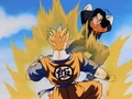 Future Android 17 prepares a Double Axe Handle in The History of Trunks