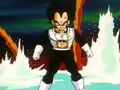 Vegeta appears during Goku and Frieza's battle