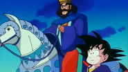 Goku con el Rey Kress.