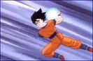 Goku charges a Kamehameha to fire at God Guardons in Plan to Eradicate the Saiyans