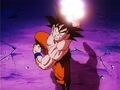 Goku about to launch his Spirit Bomb