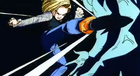 Android 18 uses a kick similar to the Sadistic 18 kick in Bio-Broly