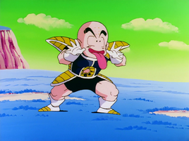 Krillen Taunts Frieza