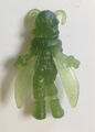 GT Keshi Pan in bee outfit transparent green figurine backside view