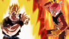 Dark Dragon Ball Enhanced Super Saiyan Future Warrior in Black and Super Saiyan God Xeno Trunks team up