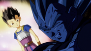 Vegeta remembering his promise to Cabba