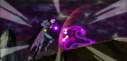 Jiren stops Hit's attack