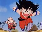 Krillin and Goku running