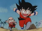 Krillin and Goku running