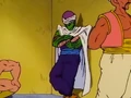 Piccolo standing against the wall
