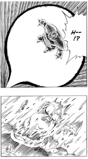 DBZ Manga Chapter 257 - Vegeta Vanishing Blows Dodoria 2