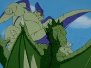 Giran strikes Tambourine with his tail