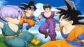 Goku, Gohan, Goten y Trunks