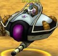 Frieza Force hovercar with underbelly blaster in Dragon Ball Online