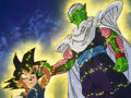 Piccolo gives his energy to Goku