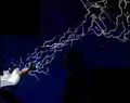 Piccolo's Thunder Shock Surprise hits Gohan