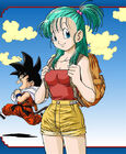 Goku and Bulma, by Yamamuro