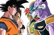 Z Fighters vs. Ginyu Force (art used by Funimation)