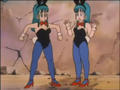 Oolong successfully transforms into Bulma