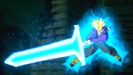 Spirit Bomb Super Saiyan Future Trunks wielding the Sword of Hope during his Dramatic Finish against Fused Zamasu