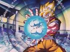 Goku firing the Instant Kamehameha at Pikkon