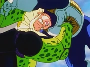 Cell punches Trunks