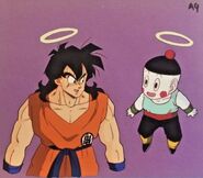 Cell frame of Yamcha and Chiaotzu at King Kai's Planet