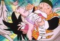 Grandpa Gohan is attacked by a feral baby Goku