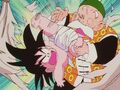 Grandpa Gohan is attacked by a feral baby Goku
