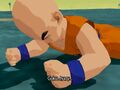 Krillin in a cutscene in Budokai