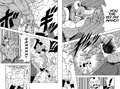 Moro breaking his hand trying to impale Perfected Ultra Instinct Goku in the Dragon Ball Super manga