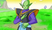 Zamas a punto de pelear contra Goku.