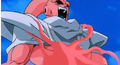 Super Buu absorbing Gohan