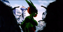 Cell, in a flashback, invading a town