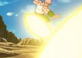 Tien uses his Domination Blast while training