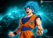 Perfil de Goku Supersaiyano Azul.