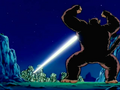 Gohan as a Great Ape firing a mouth blast