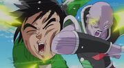 Gohan being hit by Tagoma's elbow