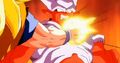 Goku fires a close-range blast at Super Janemba in Fusion Reborn
