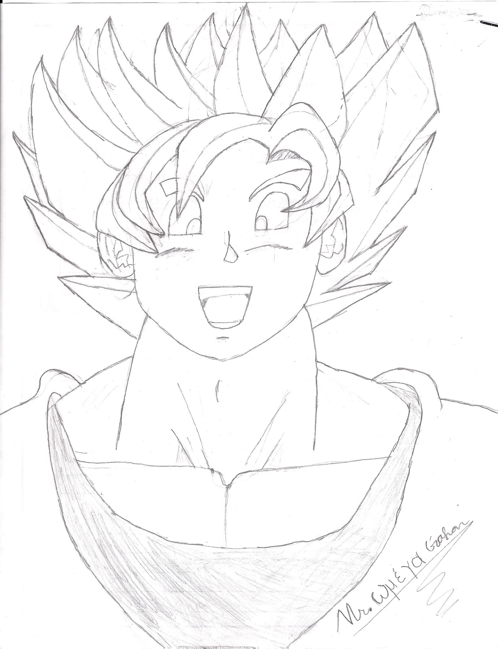 Dragon Ball Z Pencil Drawings