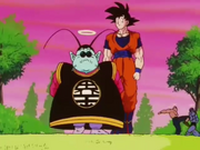 Goku e Re Kaioh del Nord arrivano sul pianeta del Gran Re Kaioh