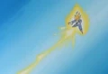 Vegeta fires an Energy Wave at Perfect Cell