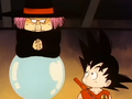 Baba offers Goku's friends security if he joins her crew of fighters