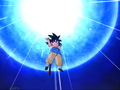 GT Goku charges his Universal Spirit Bomb